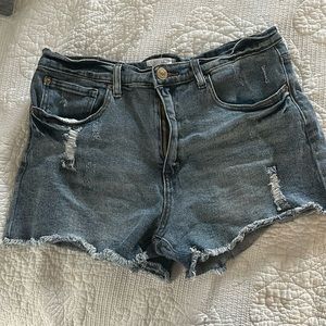 Denim High Rise Short